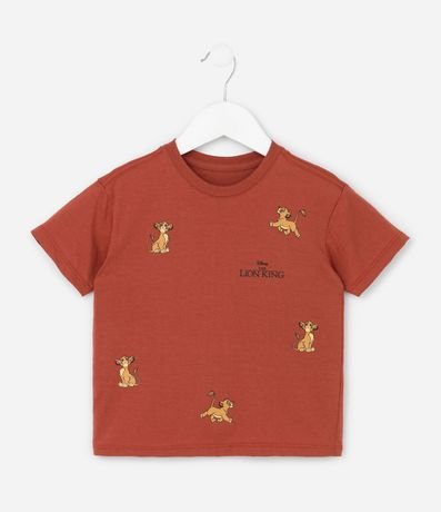 Remera Relaxed Infantil Estampa Rey León - Talle 2 a 6 años 1