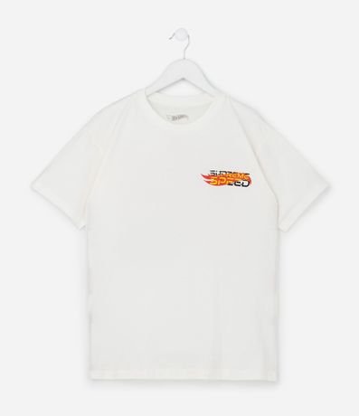 Remera Infantil con Estampa Frente y Espalda Hot Wheels - Talle 4 a 12 años 1