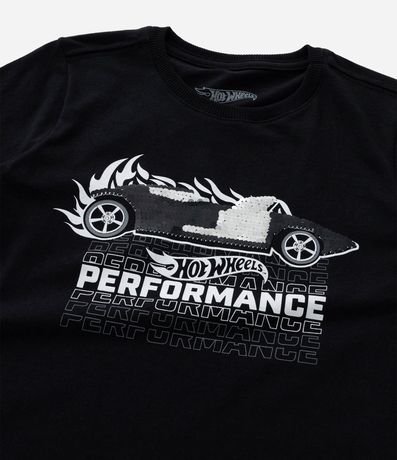 Remera Infantil con Estampa Hot Wheels Interactiva en Lentejuela - Talle 4 a 10 años 5