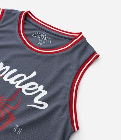 Musculosa Infantil de Baloncesto en Microfibra Spider Man - Talle 5 a 14 años 4