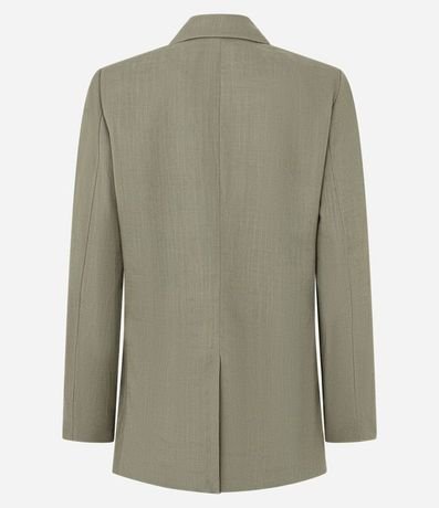 Blazer en Viscolino con Lapelas y Botón Único 9