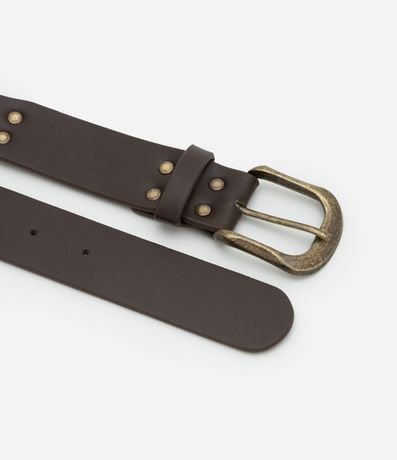 Cinturón Boho Mediano en PU con Detalles de Metal Envejecido 2