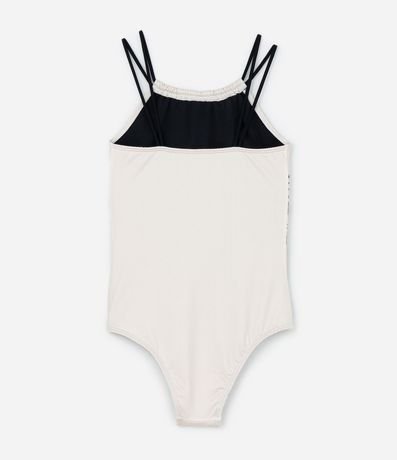 Malla Infantil con Correas Dobles y Estampa Palmeras - Talle 5 a 14 años 2