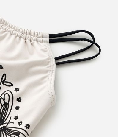 Malla Infantil con Correas Dobles y Estampa Palmeras - Talle 5 a 14 años 6