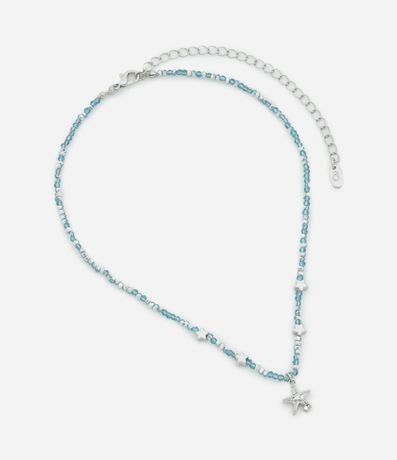 Collar Corto con Mini Cristales Artificiales Lapidados y Colgantes de Estrellas 3