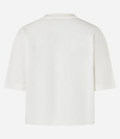 Remera Boxy en Algodón con Cuello Redondo 6