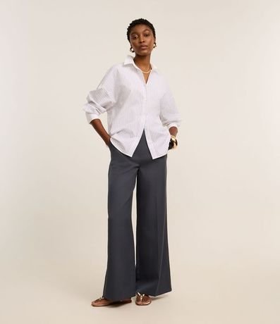 Pantalón Pantalona Sastrería con Trabillas y Frisos