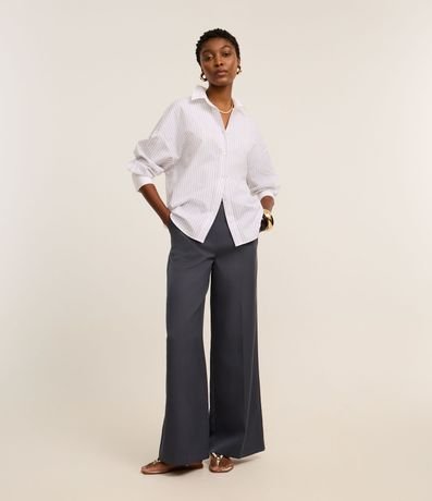 Pantalón Pantalona Sastrería con Trabillas y Frisos 2