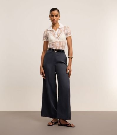 Pantalón Pantalona Sastrería con Trabillas y Frisos