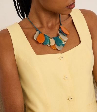 Collar Maxi con Piedras en Resina 4