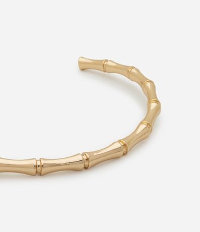 Gargantilla Rígida en Metal con Formato Bambú 3