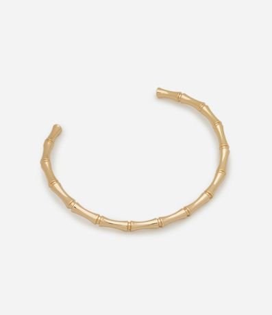 Gargantilla Rígida en Metal con Formato Bambú 4