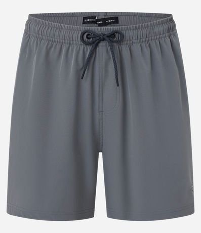 Bermuda con Detalle de Etiqueta Gomosa