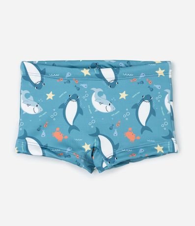 Sunga Boxer Infantil con Estampa Fondo del Mar - Talle 1 a 4 años