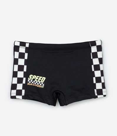 Sunga Infantil con protección UV Estampa Racing - Talle 5 a 14 años 1