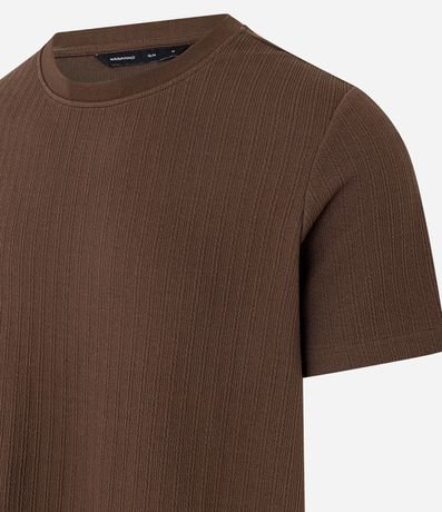 Remera Slim con Textura Vertical 7