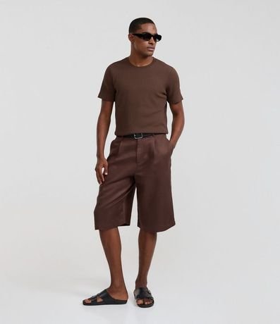 Remera Slim con Textura Vertical 2