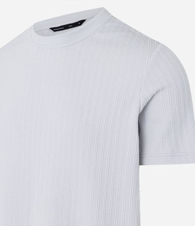 Remera Slim con Textura Vertical 7