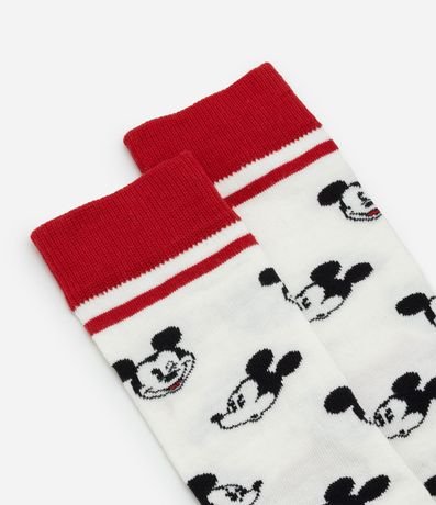 Media Caña Larga en Algodón con Estampa Mickey Mouse 4