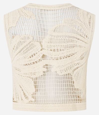 Blusa en Punto con Ponto Cutout y Bordado Floral 9