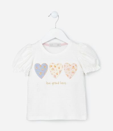 Blusa Infantil Texturizada con Manga Abullonada - Talle 1 a 6 años 1