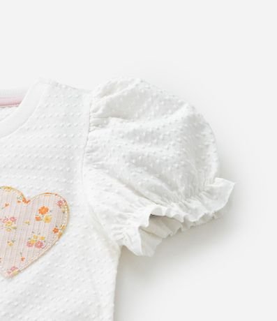 Blusa Infantil Texturizada con Manga Abullonada - Talle 1 a 6 años 6