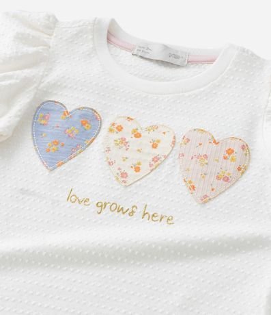 Blusa Infantil Texturizada con Manga Abullonada - Talle 1 a 6 años 7