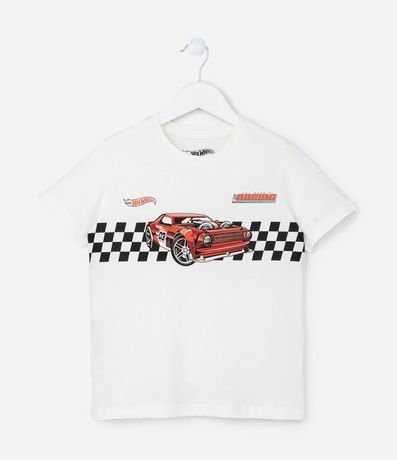 Remera Infantil con Estampa Hot Wheels - Talle 4 a 12 años