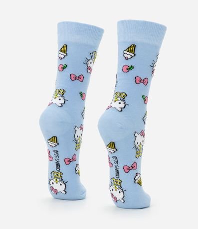 Media Caña Larga en Algodón con Estampa Hello Kitty 3