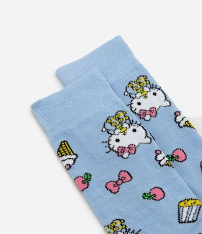 Media Caña Larga en Algodón con Estampa Hello Kitty 4