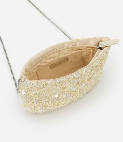 Cartera Transversal Pequeña en Lentejuelas y Adornos y Asa de Cadena 5