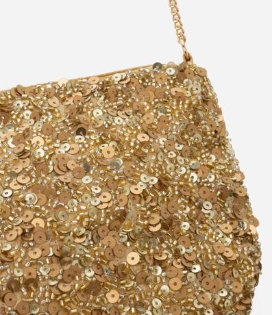 Cartera Transversal Pequeña en Lentejuelas y Adornos y Asa de Cadena 5