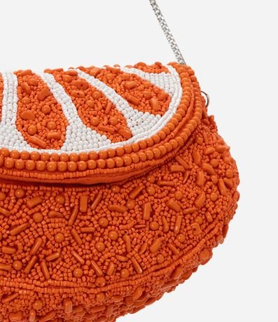 Cartera Hobo en Adorno con Asa Transversal y Tapa de Laranja 4