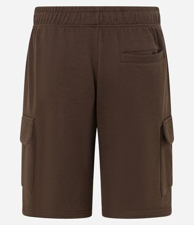 Bermuda en Tela French Terry con Bolsillo Cargo 2