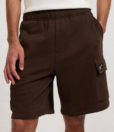 Bermuda en Tela French Terry con Bolsillo Cargo 2