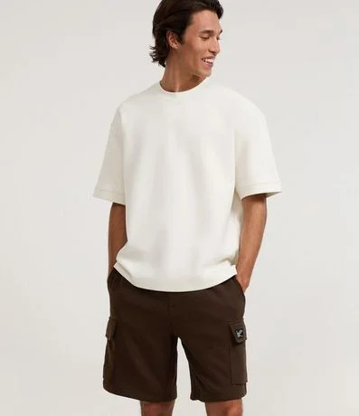 Bermuda en Tela French Terry con Bolsillo Cargo 3