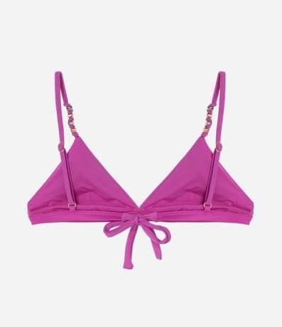 Bikini Top Triangulo Fixo en Microfibra con Adornos en los Breteles 6