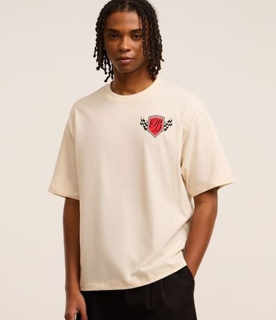 Remera Boxy en Algodón con Estampa de Automovilismo 1