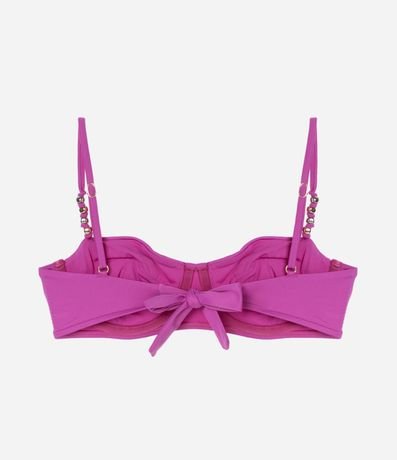 Bikini Top Media Taza en Microfibra con Adornos en los Breteles 6