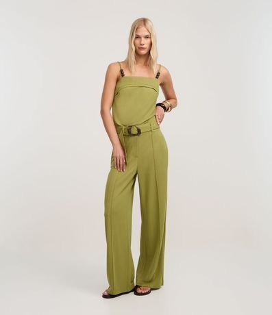 Blusa en Piquet con Bretel Fino con Adornos de Esferas 2