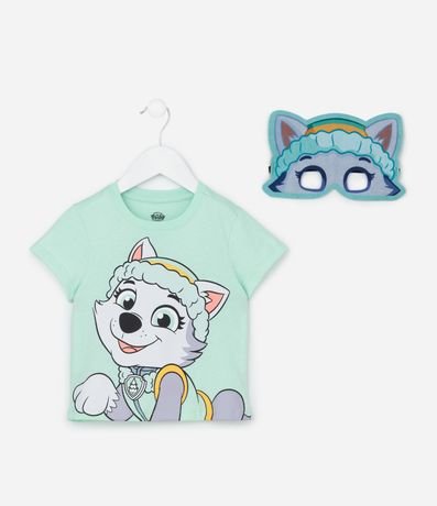 Remera Regular Infantil con Estampa y Máscara Everest Paw Patrol - Talle 1 a 6 años 2