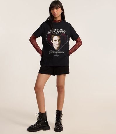 Remera T-shirt con Estampa de Edward de Crepúsculo 2