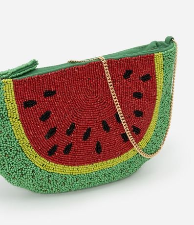 Cartera Hobo en Adornos con Forma de Melancia y Asa Transversal 4