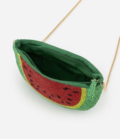 Cartera Hobo en Adornos con Forma de Melancia y Asa Transversal 5