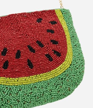 Cartera Hobo en Adornos con Forma de Melancia y Asa Transversal 6