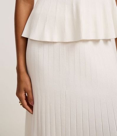 Pollera Evasê Midi en Punto con Cintura Elástica 4