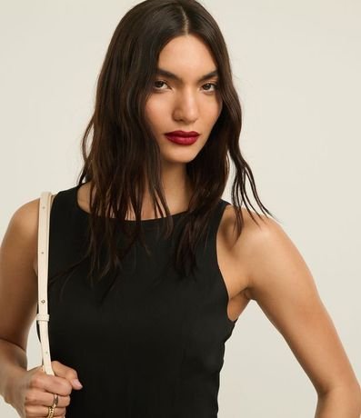 Vestido Evasê Corto en Crepé con Pences y Pliegues Amplias 3