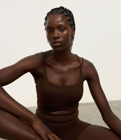 Enterito Deportivo en Microfibra con Cutout y Breteles Diferenciados 2