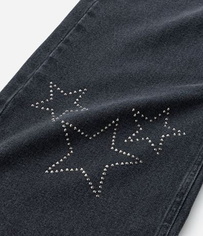 Pantalón Wide Leg Infantil Jeans con Brillos - Talle 5 a 14  Anos 7
