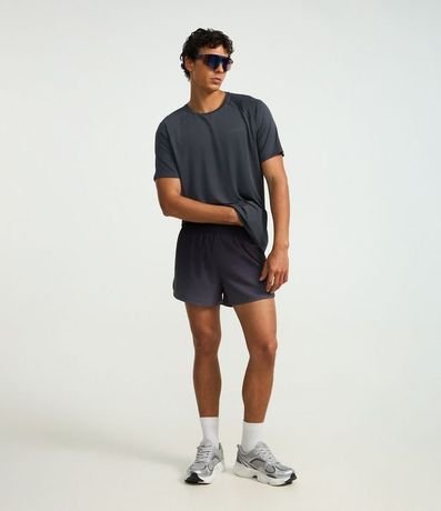 Bermuda Deportiva  Running con Bolsillo Funcional y Estampa Degrade